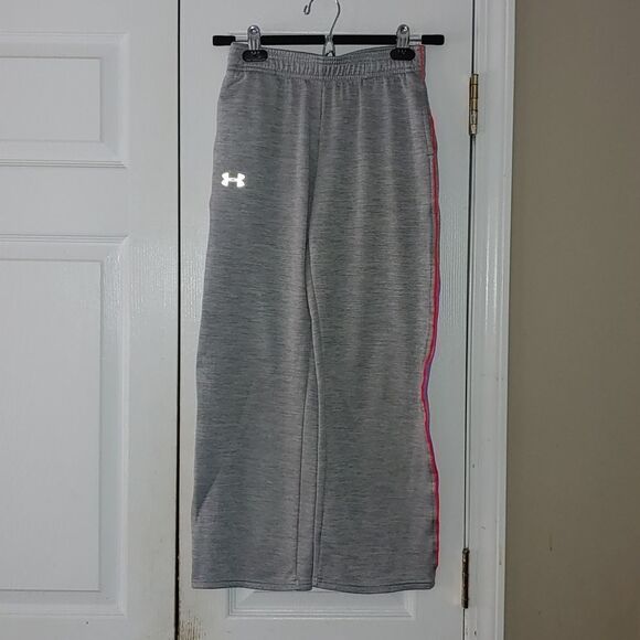 Under Armour Youth  Cold Gear Gray loose fleece lined pants  Sz M - Picture 1 of 6